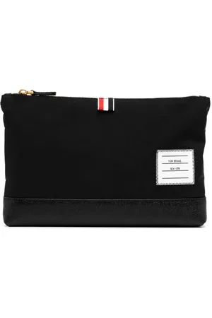 Thom Browne Large zip clutch bag