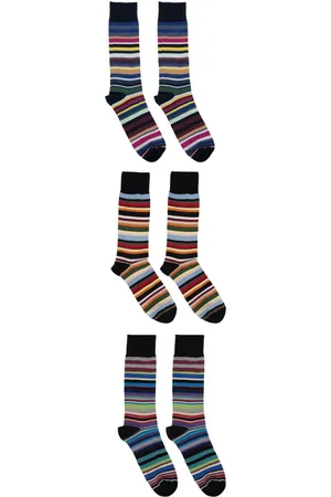 Paul Smith Three-pack striped socks