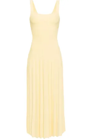 Staud Ellison pleated midi dress