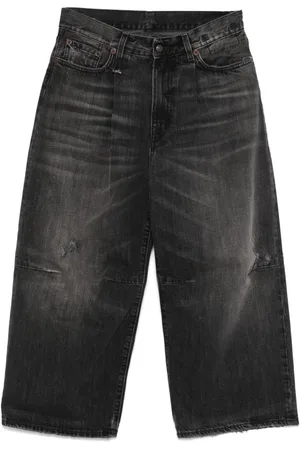 R13 Cropped wide-leg jeans