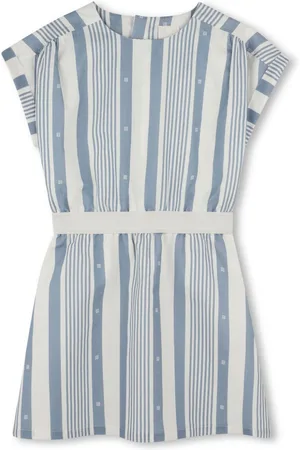 Givenchy Striped elasticated waist dress