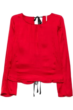 Free People Tie fastening blouser
