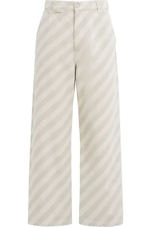 Marni Striped cotton trousers