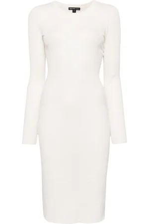 James Perse Long-sleeve ribbed-knit midi dress