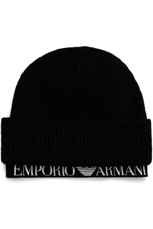 Emporio Armani Logo beanie hat