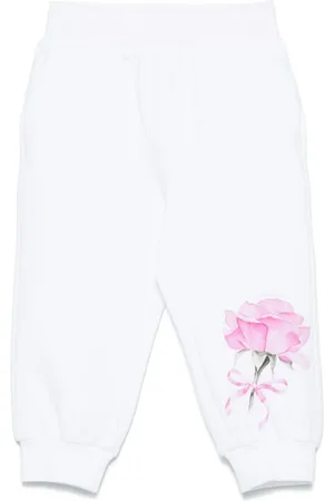 MONNALISA Floral-print track pants