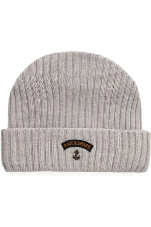 Paul & Shark Logo-appliqu?? beanie hat