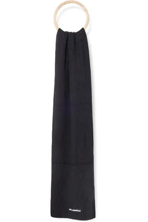 Karl Lagerfeld Logo-embroidered scarf
