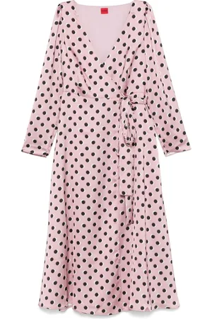 HUGO BOSS Wrap midi dress