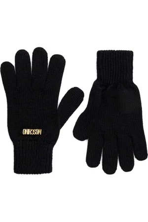 Moschino Logo-lettering gloves