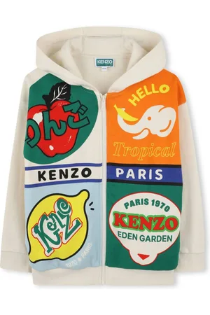 Kenzo Logo-print zipped hoodie