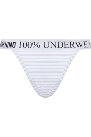 Moschino Striped thongs