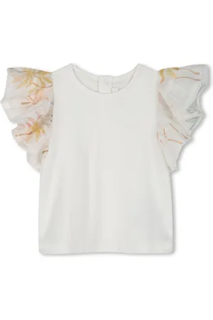 Chloé Ruffled cotton blouse