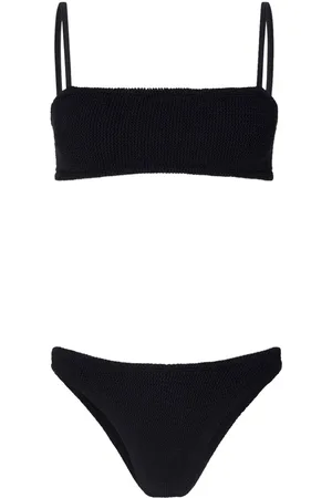 Hunza G Knitted bandeau bikini