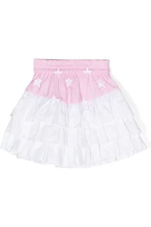 MONNALISA Star-print ruffled skirt