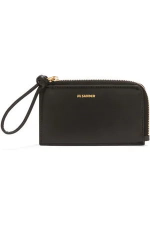 Jil Sander Logo-lettering leather wallet
