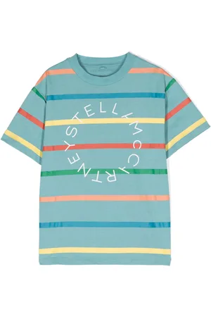 Stella McCartney Logo-print striped T-shirt