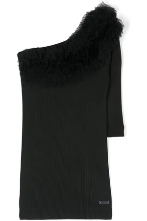 MONNALISA Tulle-detail dress