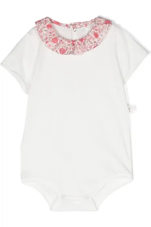 TEDDY & MINOU Ruffle-collar cotton romper