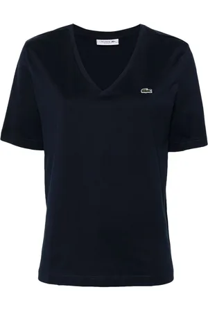 Lacoste Logo-embroidered cotton T-shirt