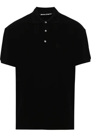 Palm Angels Logo-embroidered cotton polo shirt