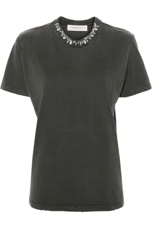 Golden Goose Crystal-embellished cotton T-shirt