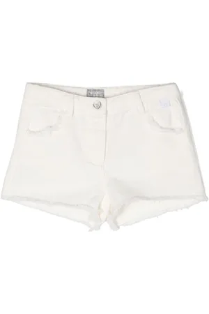 Il gufo Frayed denim shorts