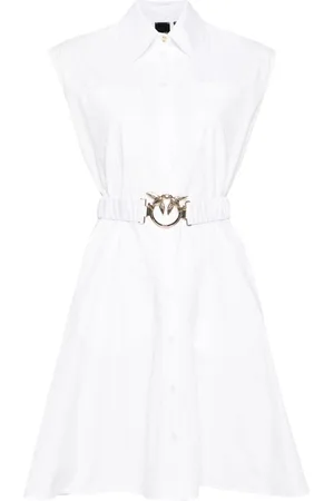Pinko Sleeveless cotton shirt dress