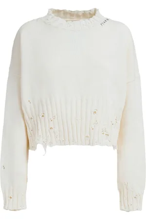 Marni Cropped distressed jumper