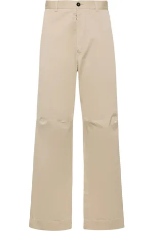 Maison Margiela Wide-leg twill chino trousers