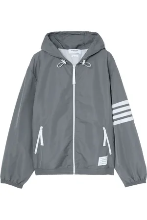 Thom Browne 4-Bar stripe hooded jacket