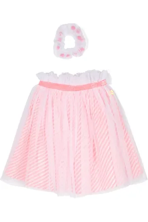 Billieblush Striped tulle tutu skirt set