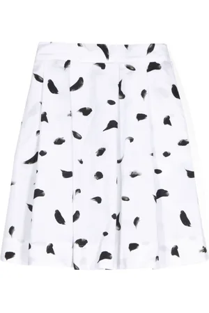 Kindred Graphic-print pleated skirt