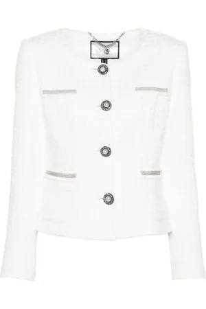 NISSA Chain-detailing bouclé jacket