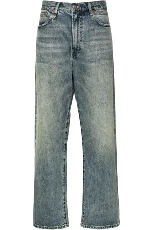 R13 X-BF low-rise boyfriend jeans