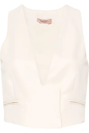 Twin-Set Slub-texture waistcoat