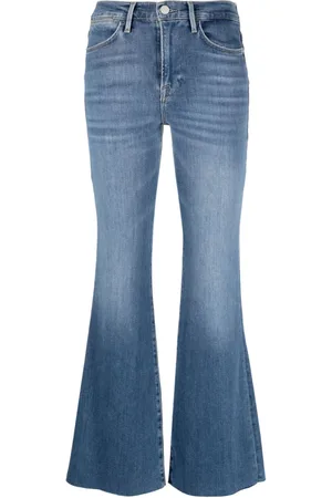 Frame Le Easy Flare frayed jeans