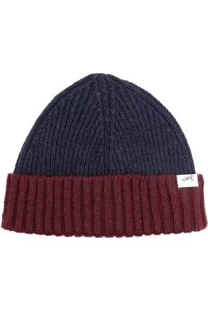 There Was One Kids Two-tone ribbed-knit beanie