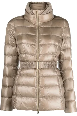HERNO Belted quilted jacket