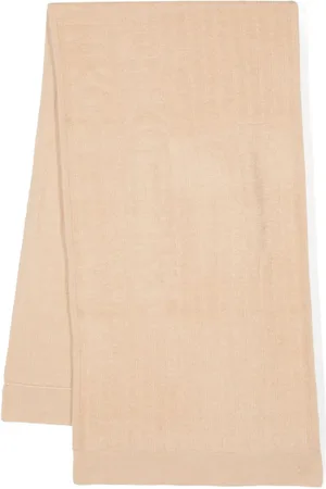 Pinko Logo-jacquard terry-cloth scarf
