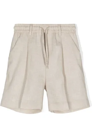 Paolo Pecora Dart-detail linen blend shorts