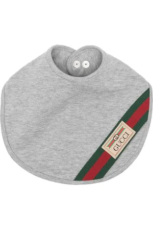 Gucci Web-stripe cotton bib
