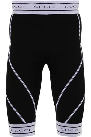 Gucci Logo waistband knee-length leggings