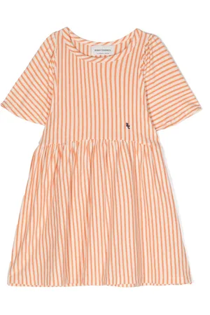 Bobo Choses Logo-embroidered striped dress