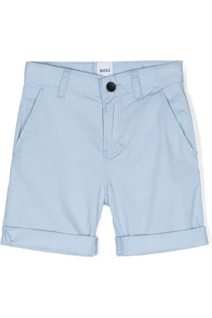 HUGO BOSS Mid-rise turn-up shorts