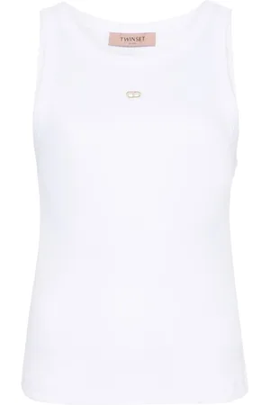 Twin-Set Cut out-detail ribbed top