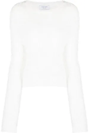 Marine Serre Puffy knit cropped jumper