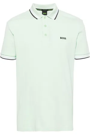 HUGO BOSS Logo-embroidered cotton polo shirt