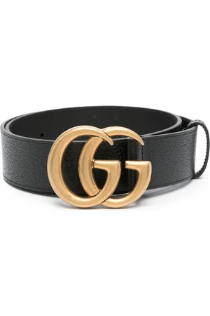 Gucci Double G-buckle leather belt