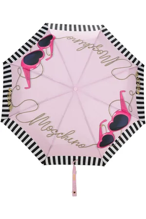 Moschino Heart glasses-print compact umbrella